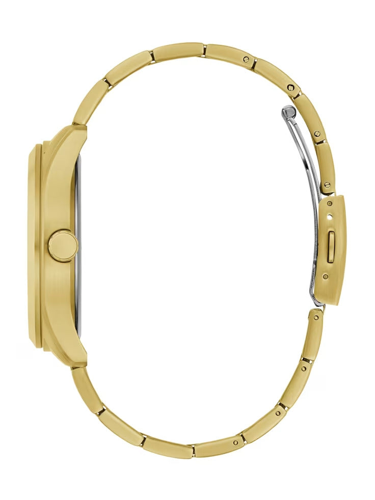 Guess Textured Gold-Tone Multifunction Watch