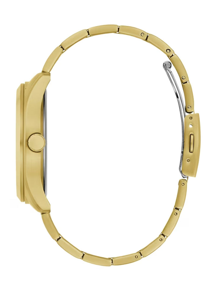 Guess Textured Gold-Tone Multifunction Watch