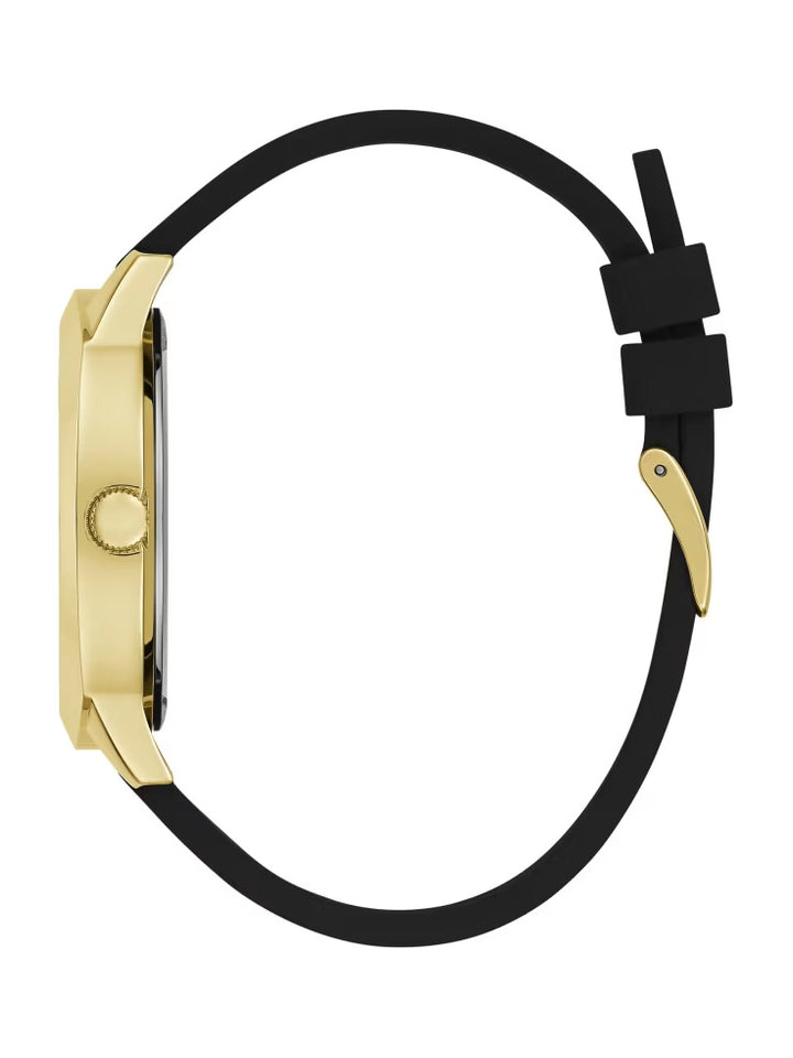 Guess Black Silicon Analog Watch