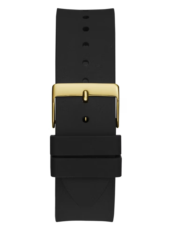 Guess Black Silicon Analog Watch