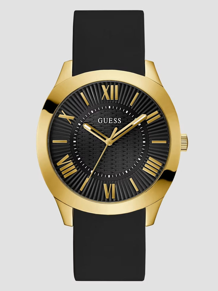 Guess Black Silicon Analog Watch