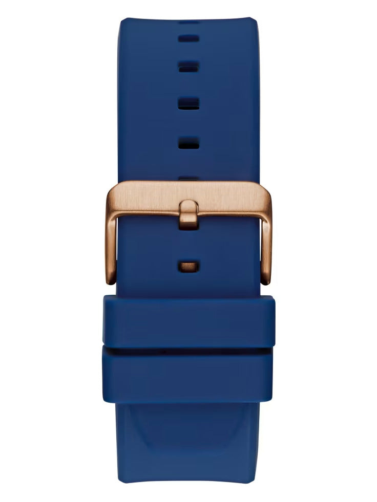 Guess Rose Gold-Tone Silicon Chronograph Watch