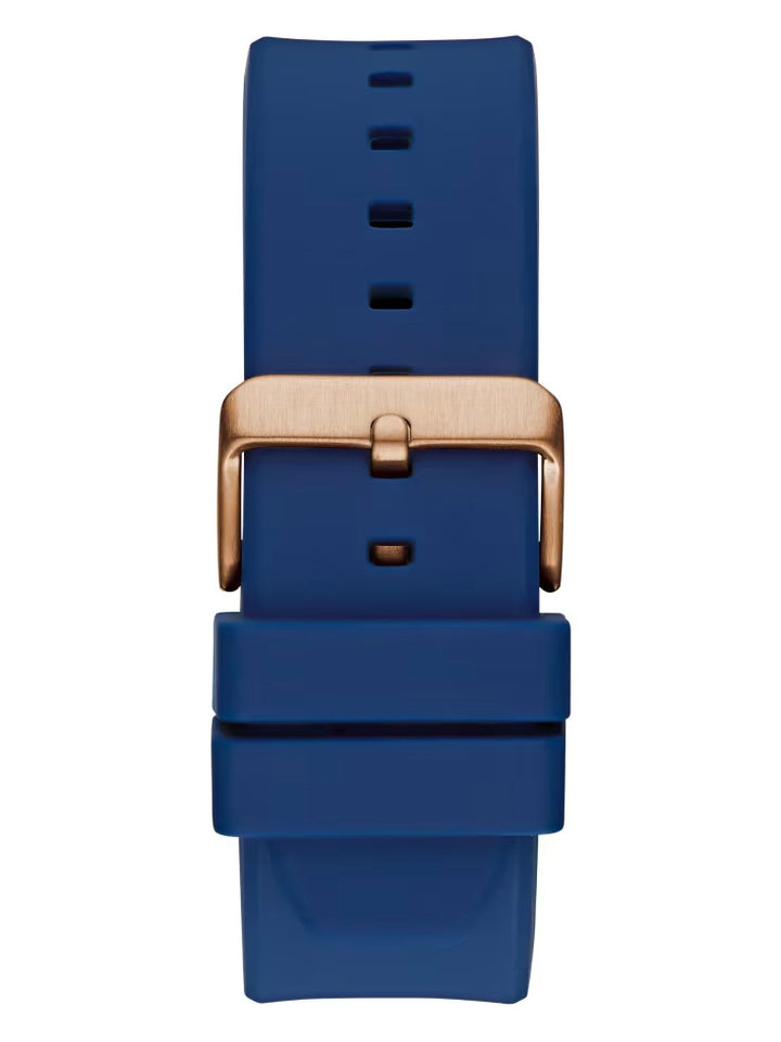 Guess Rose Gold-Tone Silicon Chronograph Watch