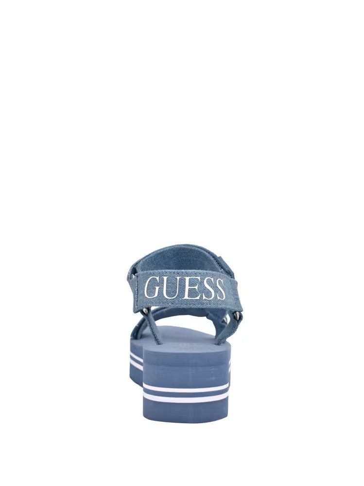Guess Avin Logo Strap Platform Sandals