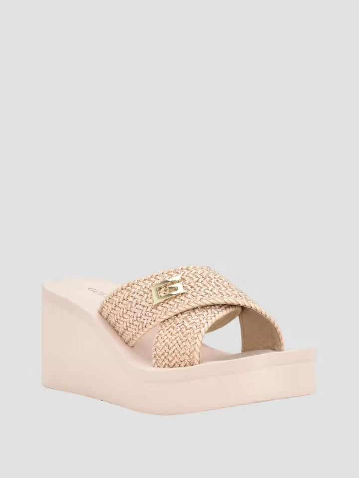Guess Danvi Braided Wedge Sandals