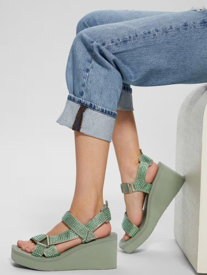 Guess Dawsin Rhinestone Wedges