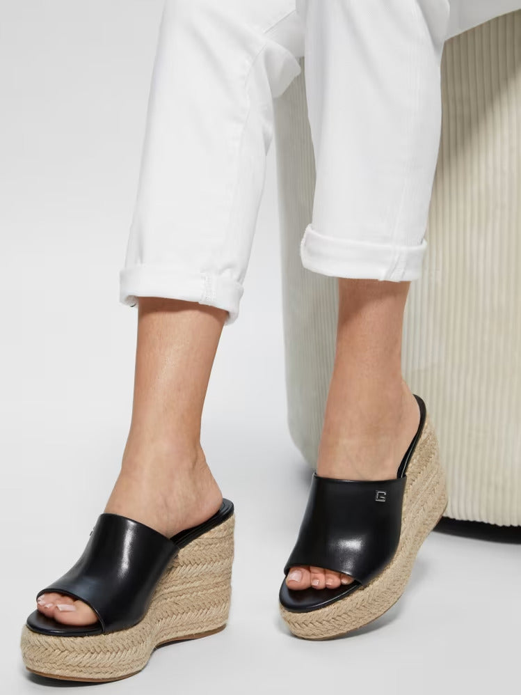 Guess Evba Embossed Espadrille Sandals