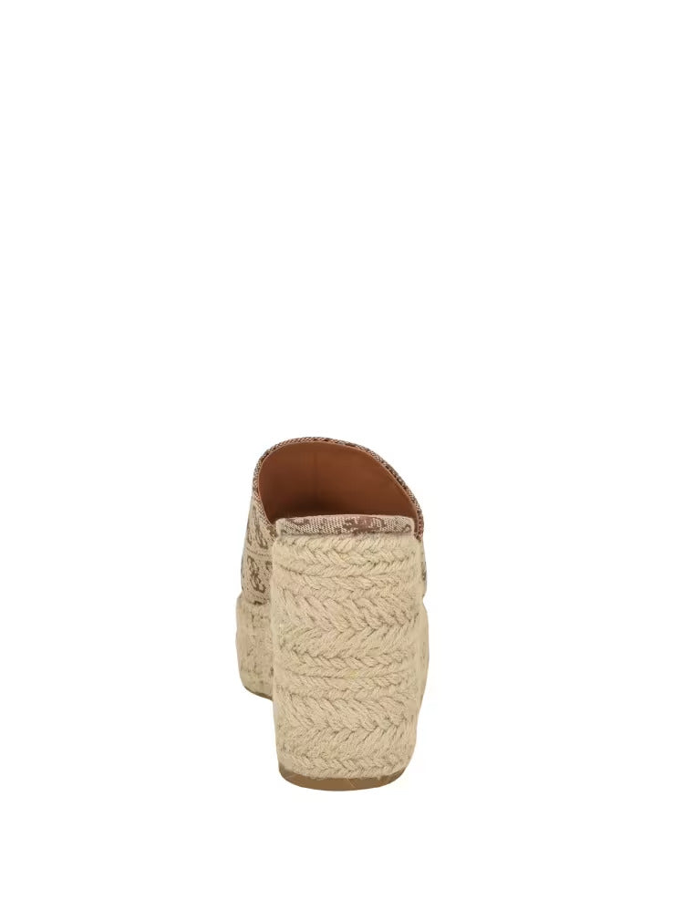 Guess Evba Embossed Espadrille Sandals