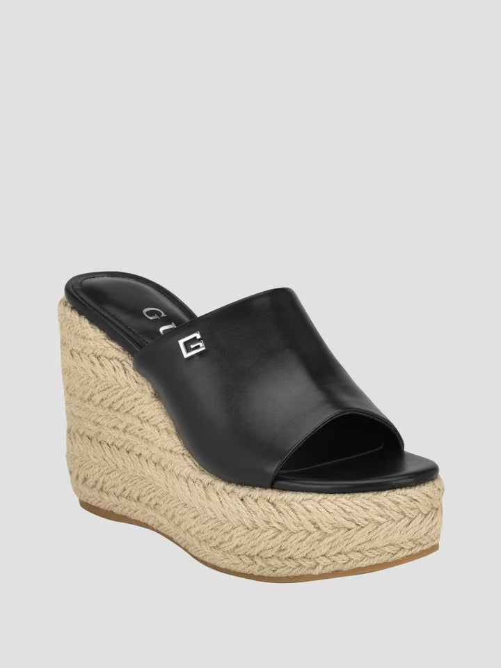 Guess Evba Embossed Espadrille Sandals