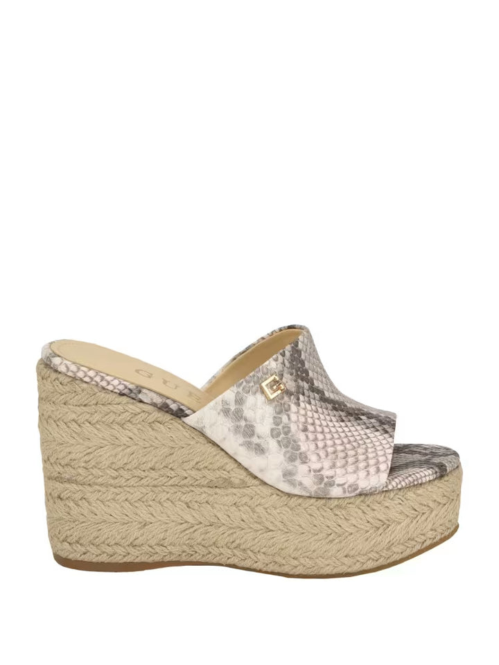 Guess Evba Embossed Espadrille Sandals