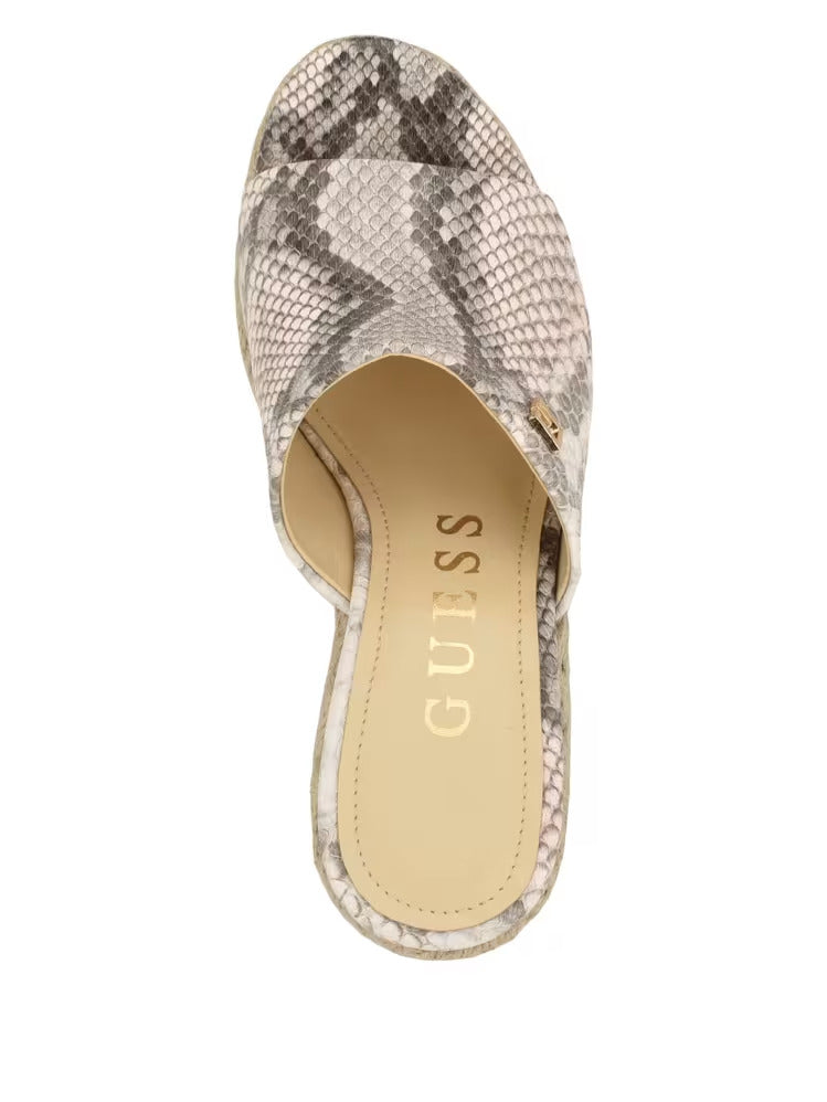 Guess Evba Embossed Espadrille Sandals