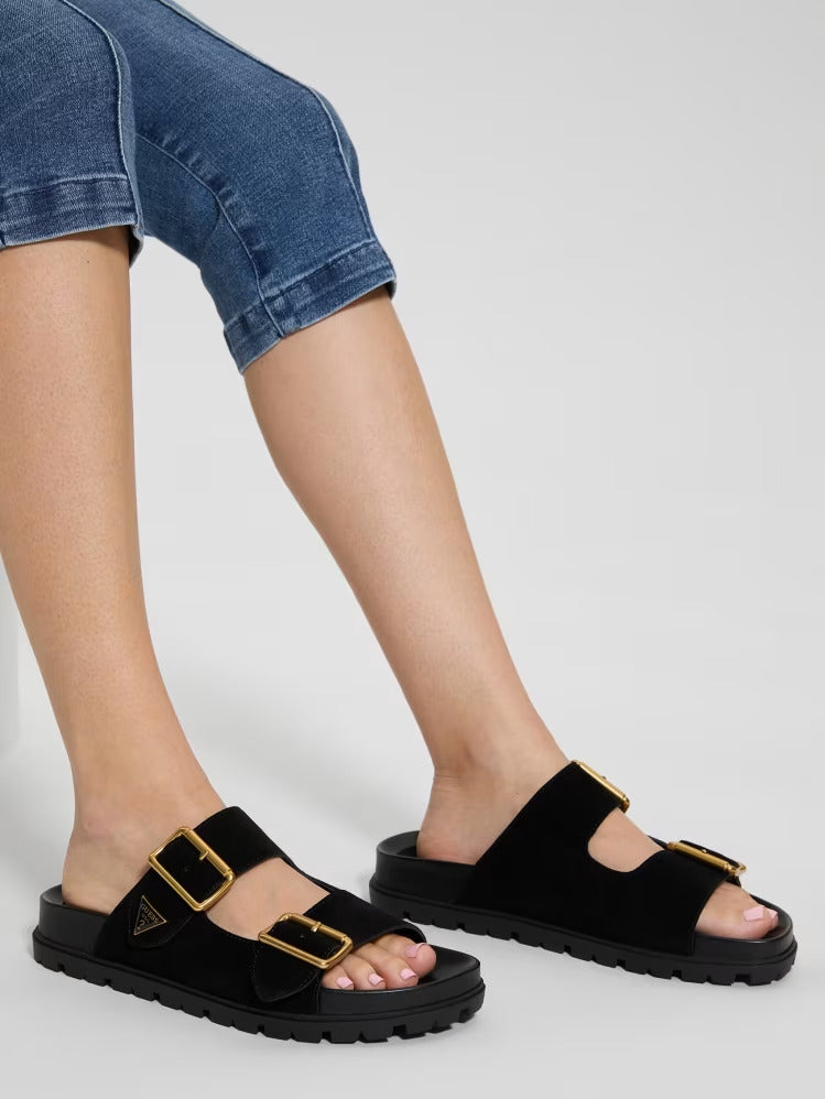 Guess Fasten Suede Sandals