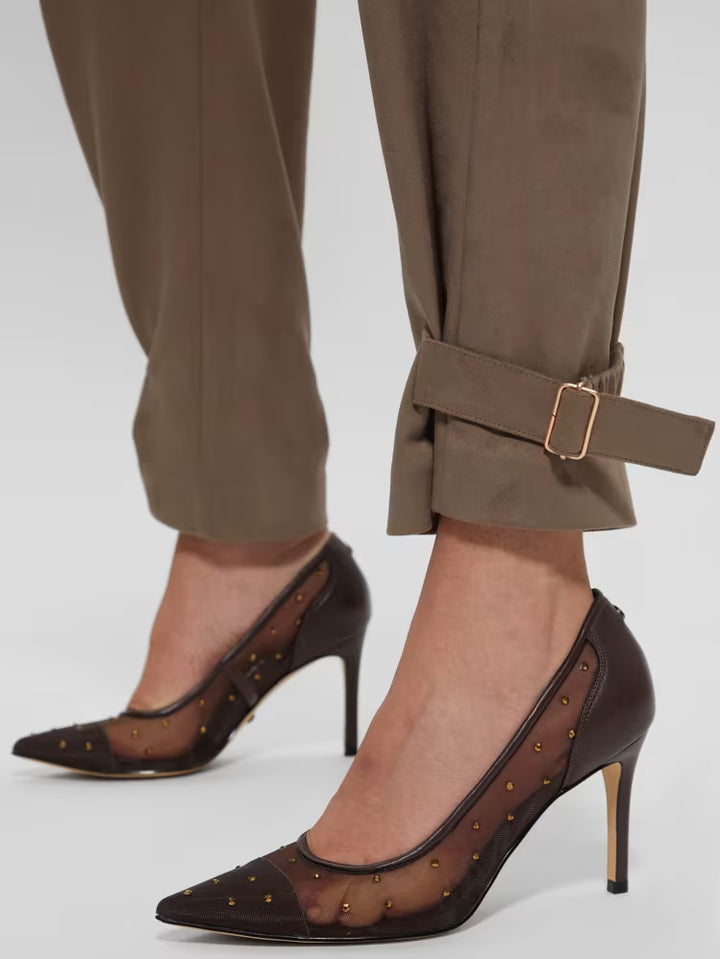 Guess Rhinestone Mesh Pumps