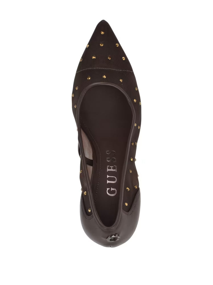 Guess Rhinestone Mesh Pumps