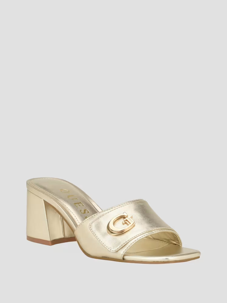 Guess Gallai Block Heel Mules