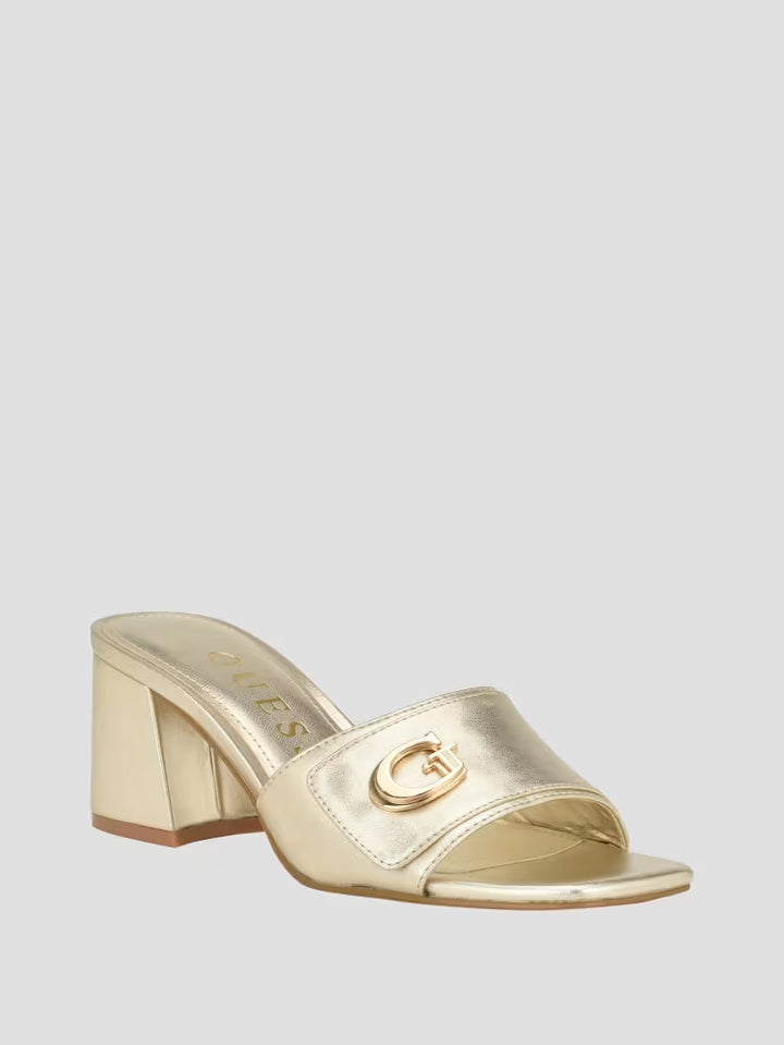 Guess Gallai Block Heel Mules
