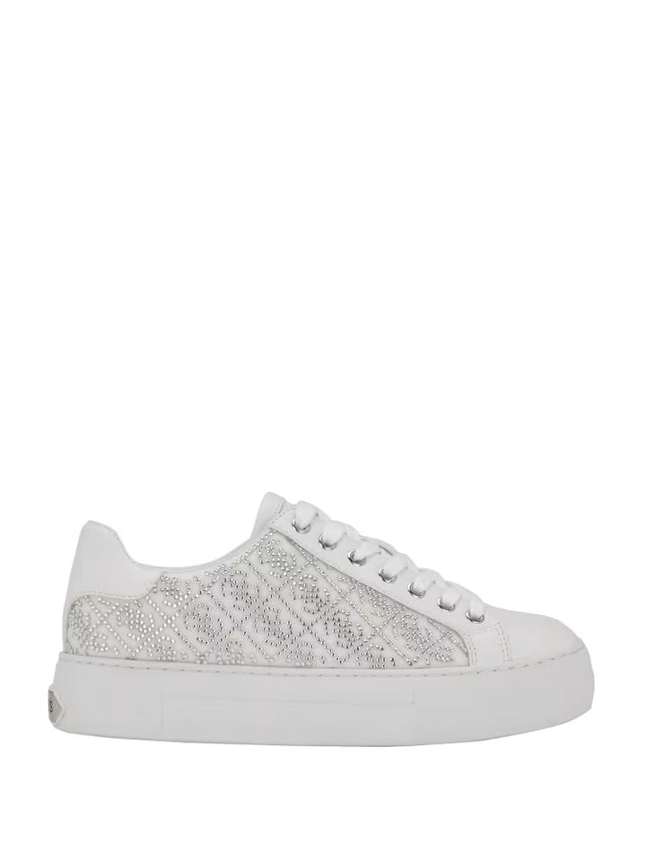 Guess Gelsen Rhinestone Logo Low-Top Sneakers