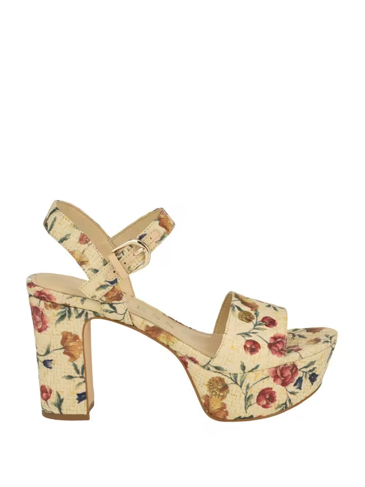 Guess Haldemiy Floral Platform Sandals