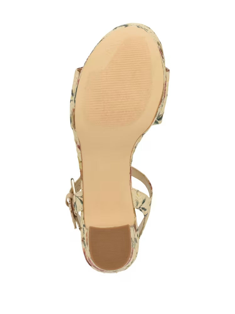 Guess Haldemiy Floral Platform Sandals