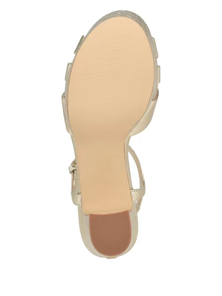 Guess Haylo Crisscross Platform Block Heels