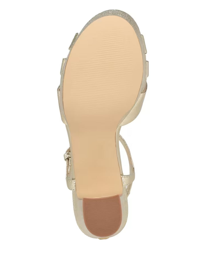 Guess Haylo Crisscross Platform Block Heels