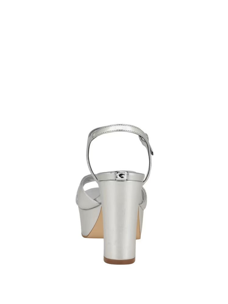 Guess Haylo Crisscross Platform Block Heels