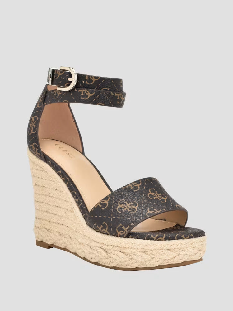 Guess Hidy Logo Espadrille Wedges