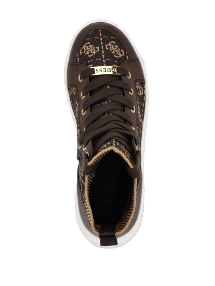 Guess Quattro G Knit High Top Sneakers
