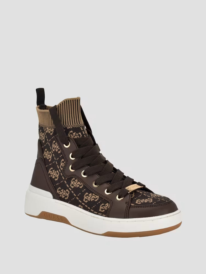 Guess Quattro G Knit High Top Sneakers