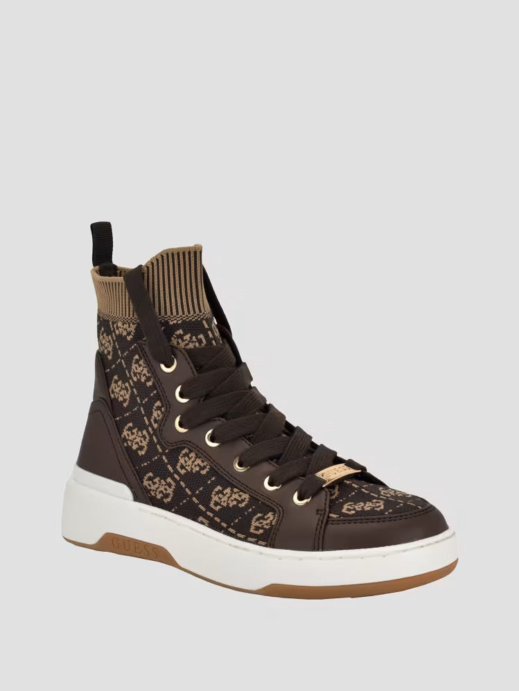 Guess Quattro G Knit High Top Sneakers