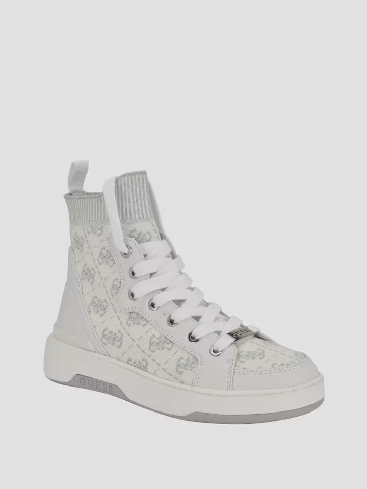 Guess Quattro G Knit High Top Sneakers