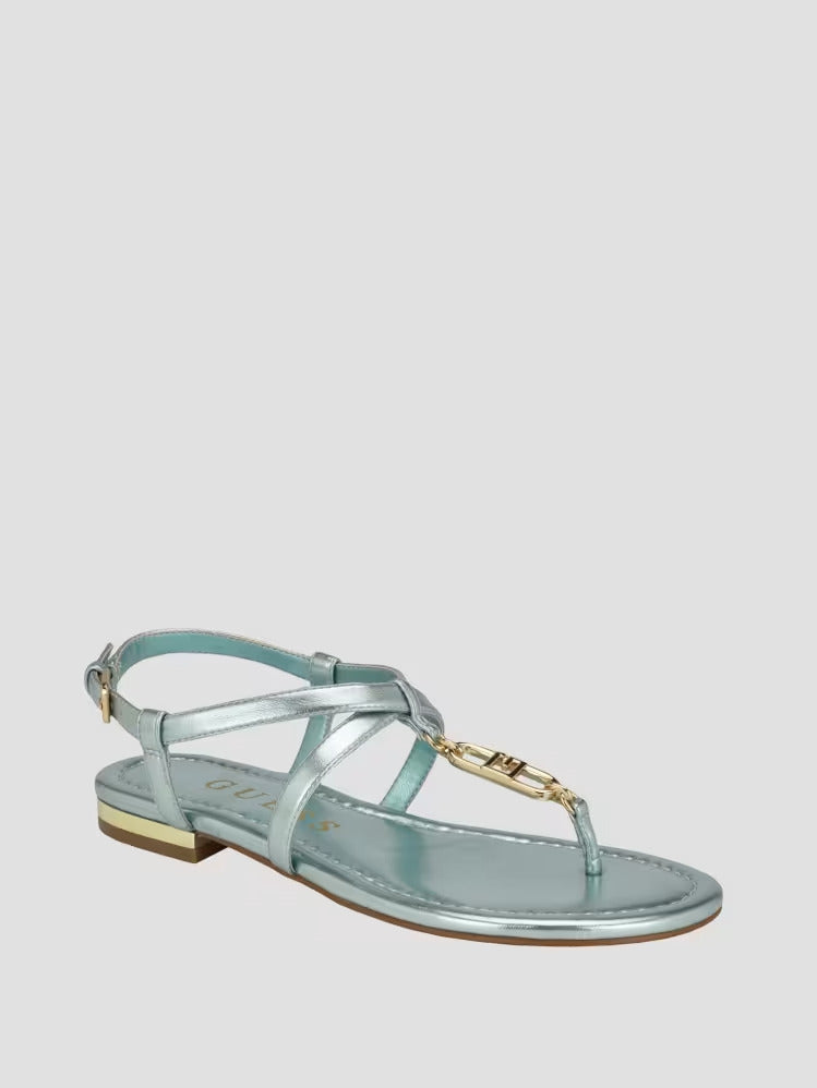 Guess Meaa Chain T-Strap Sandals