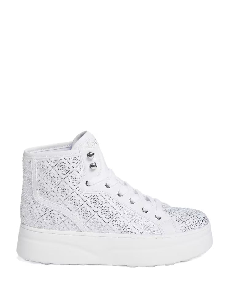 Guess Rhinestone Quattro G High-Top Sneakers