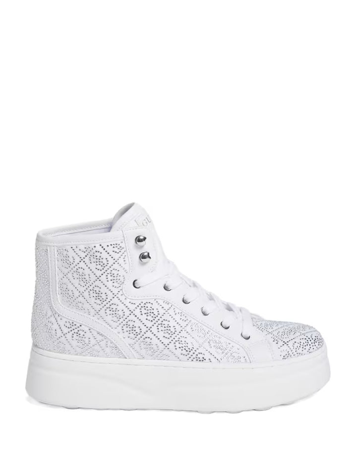 Guess Rhinestone Quattro G High-Top Sneakers
