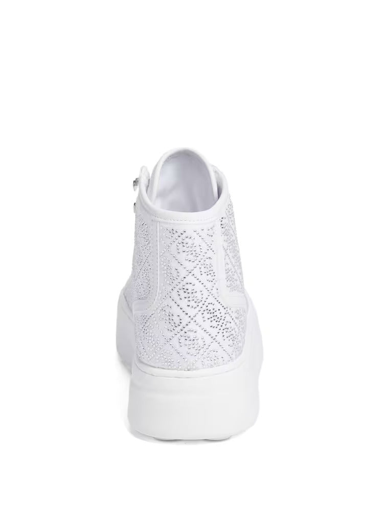 Guess Rhinestone Quattro G High-Top Sneakers