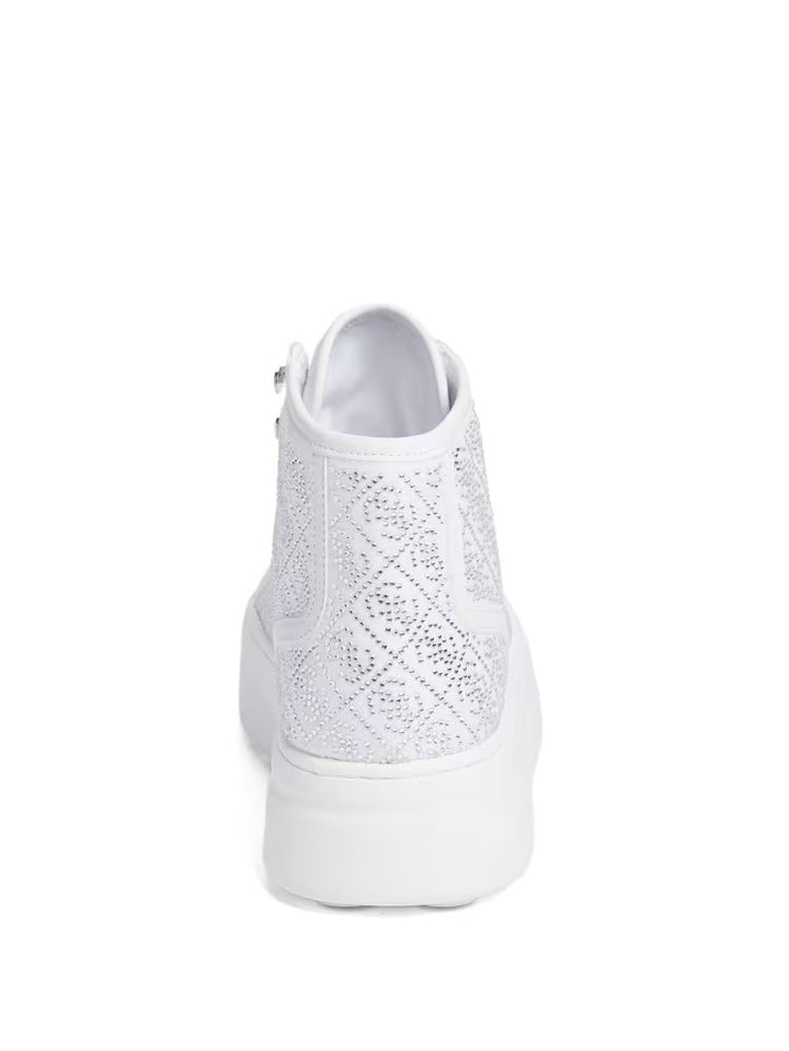Guess Rhinestone Quattro G High-Top Sneakers