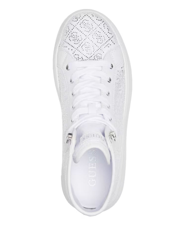 Guess Rhinestone Quattro G High-Top Sneakers