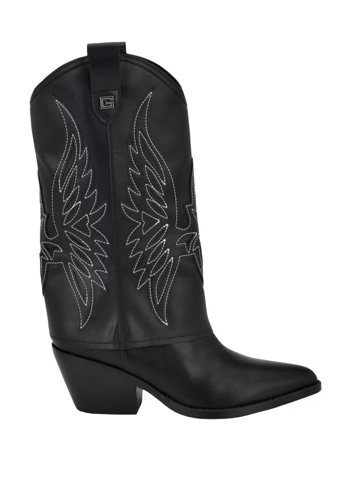 Guess Raegan Fold-Over Cowboy Boots