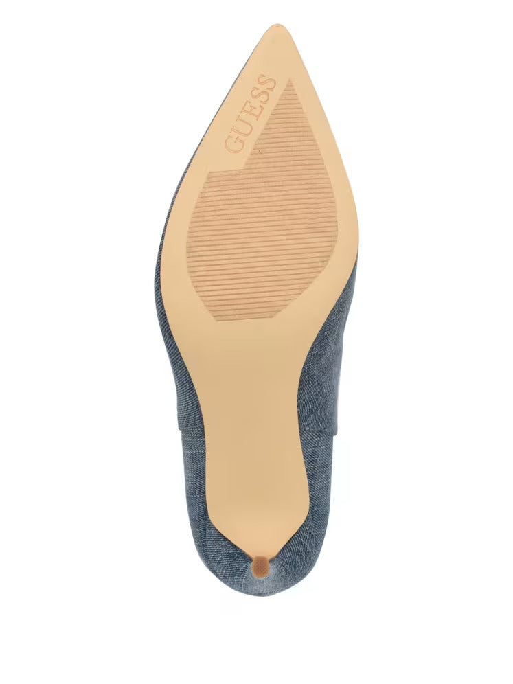 Guess Rasima Blue Denim Booties