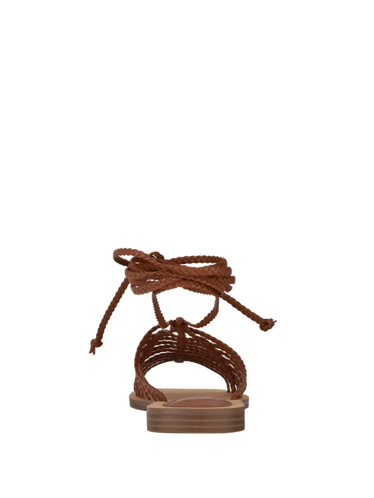 Guess Rayana Strappy Lace-Up Sandals