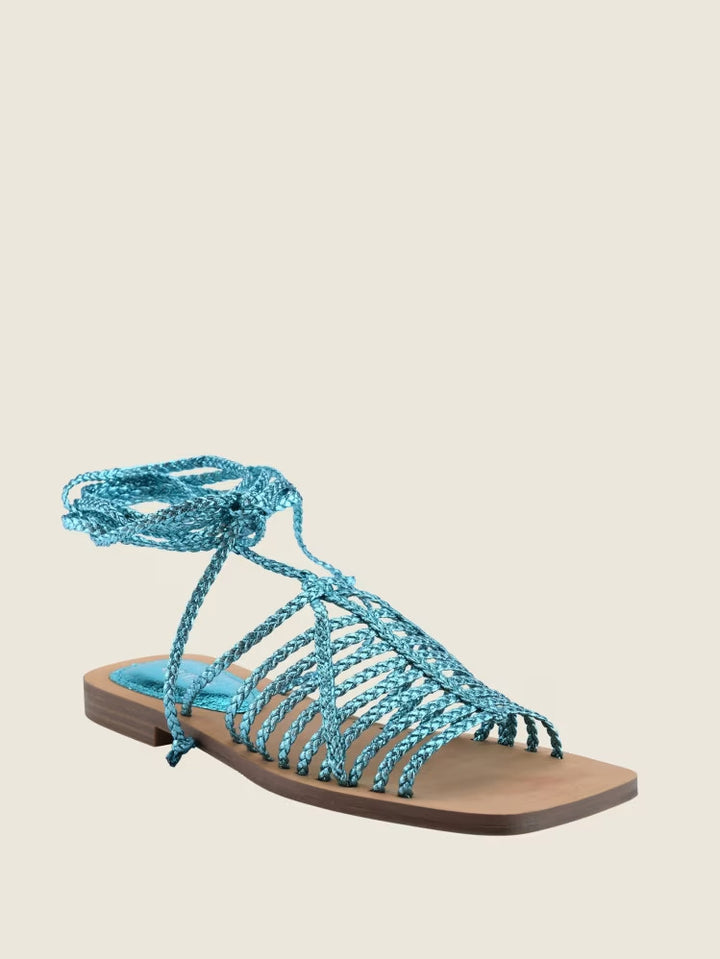Guess Rayana Strappy Lace-Up Sandals