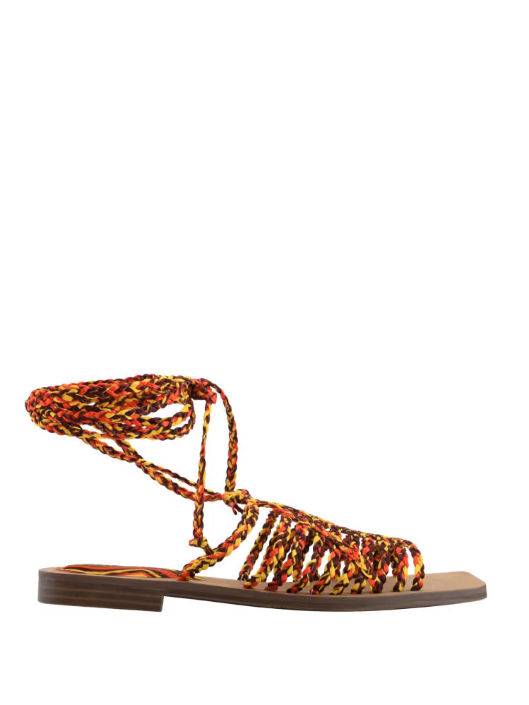 Guess Rayana Strappy Lace-Up Sandals