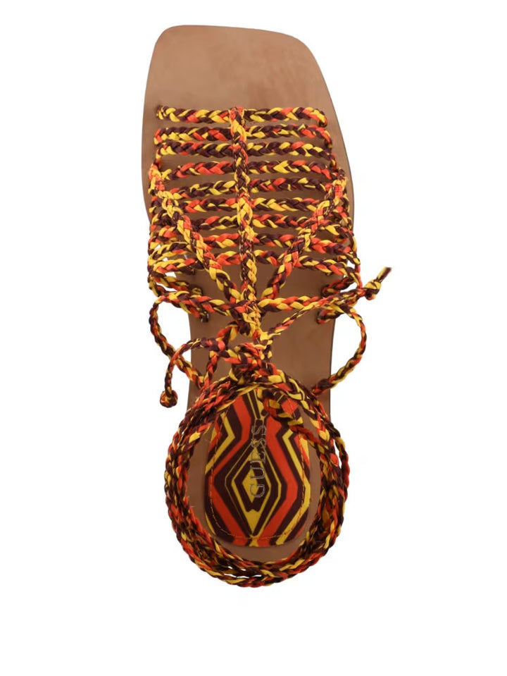 Guess Rayana Strappy Lace-Up Sandals