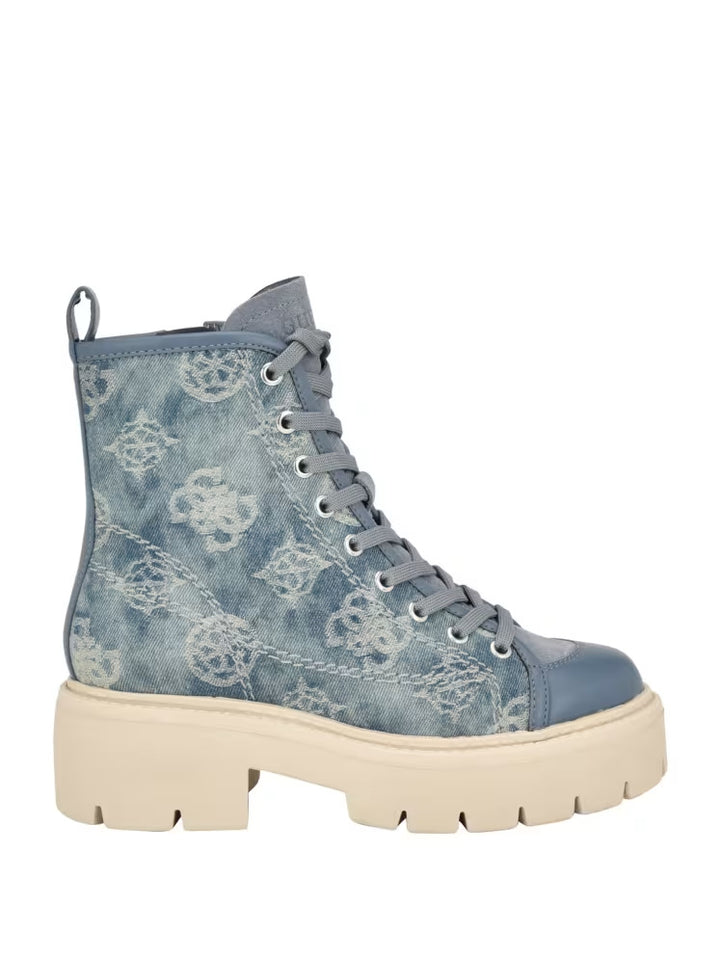 Guess Shutter Denim Peony Utility Boots