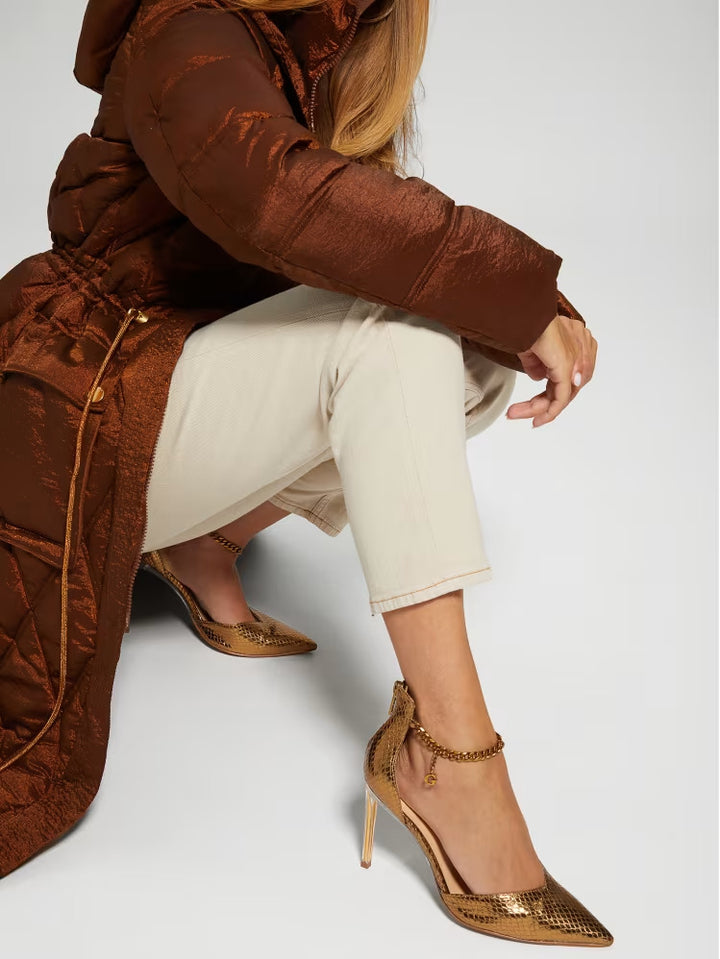 Guess Stefany G-Chain Ankle Strap Pumps