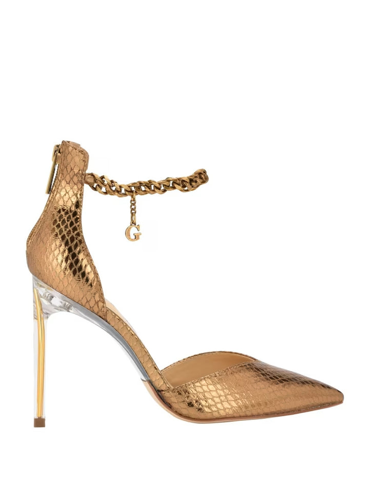 Guess Stefany G-Chain Ankle Strap Pumps