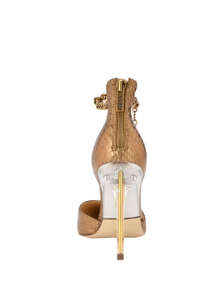Guess Stefany G-Chain Ankle Strap Pumps