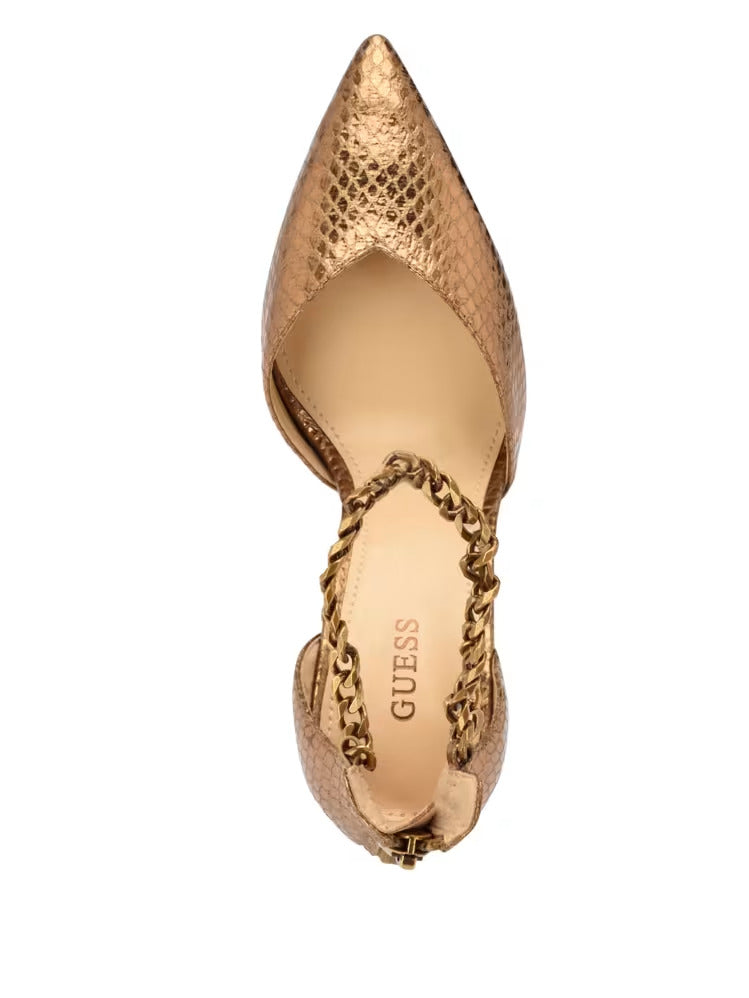 Guess Stefany G-Chain Ankle Strap Pumps
