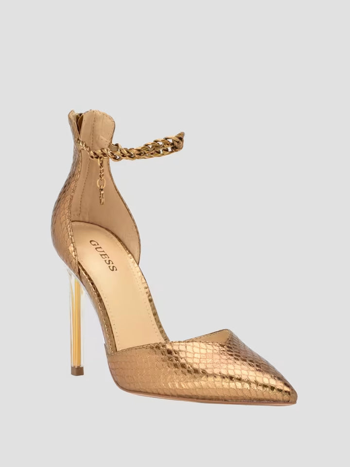 Guess Stefany G-Chain Ankle Strap Pumps