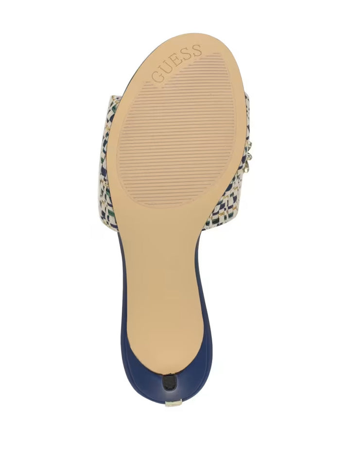 Guess Weekful Woven Rhinestone Mules